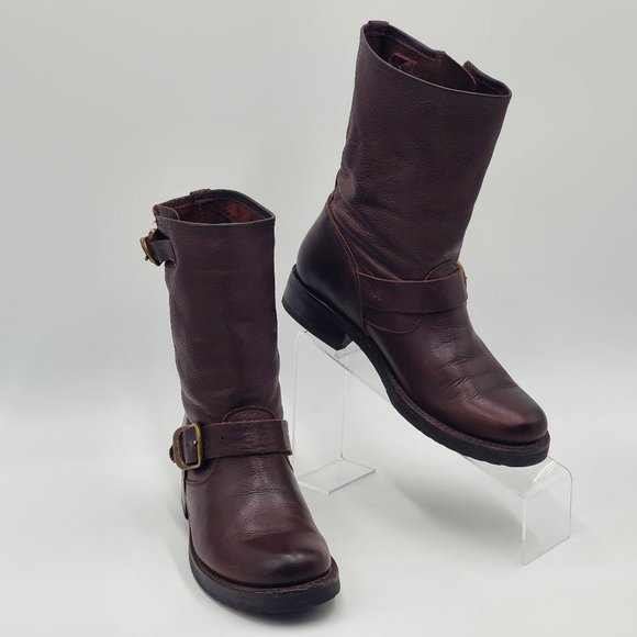 Frye Leather Moto Boots - Picture 8 of 15